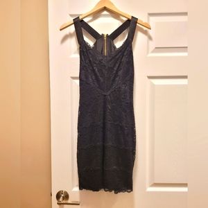 Lace Open Low Back Dress